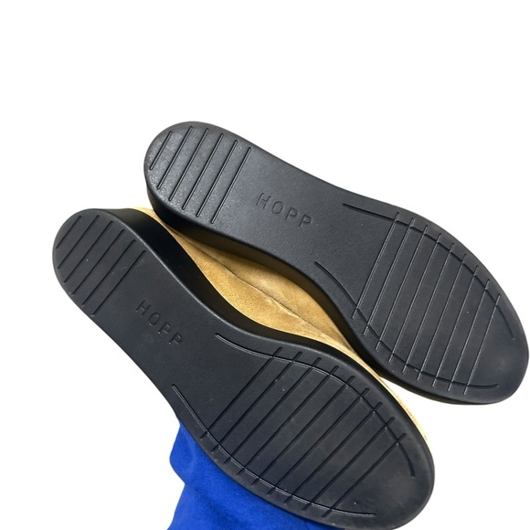 Hopp IO Slipper Suede Wedges in Ochre Suede Size 5 - Picture 8 of 10